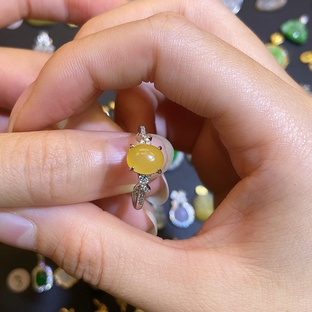 翡翠银S925镶嵌吊坠(不含链)