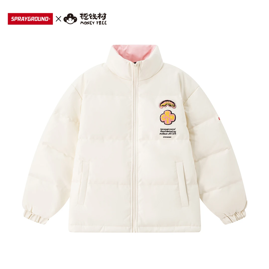 【摇钱树联名】SPRAYGROUND鲨鱼嘴羽绒服立领冬季潮流GC WE141313