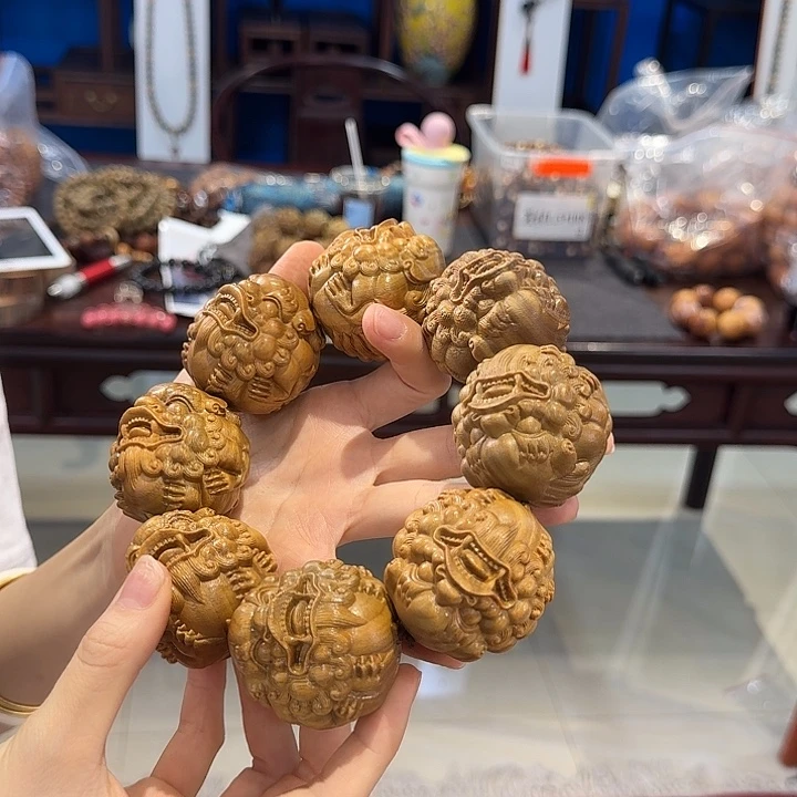 维腊木（绿檀）其他5.0貔貅单圈八方招财