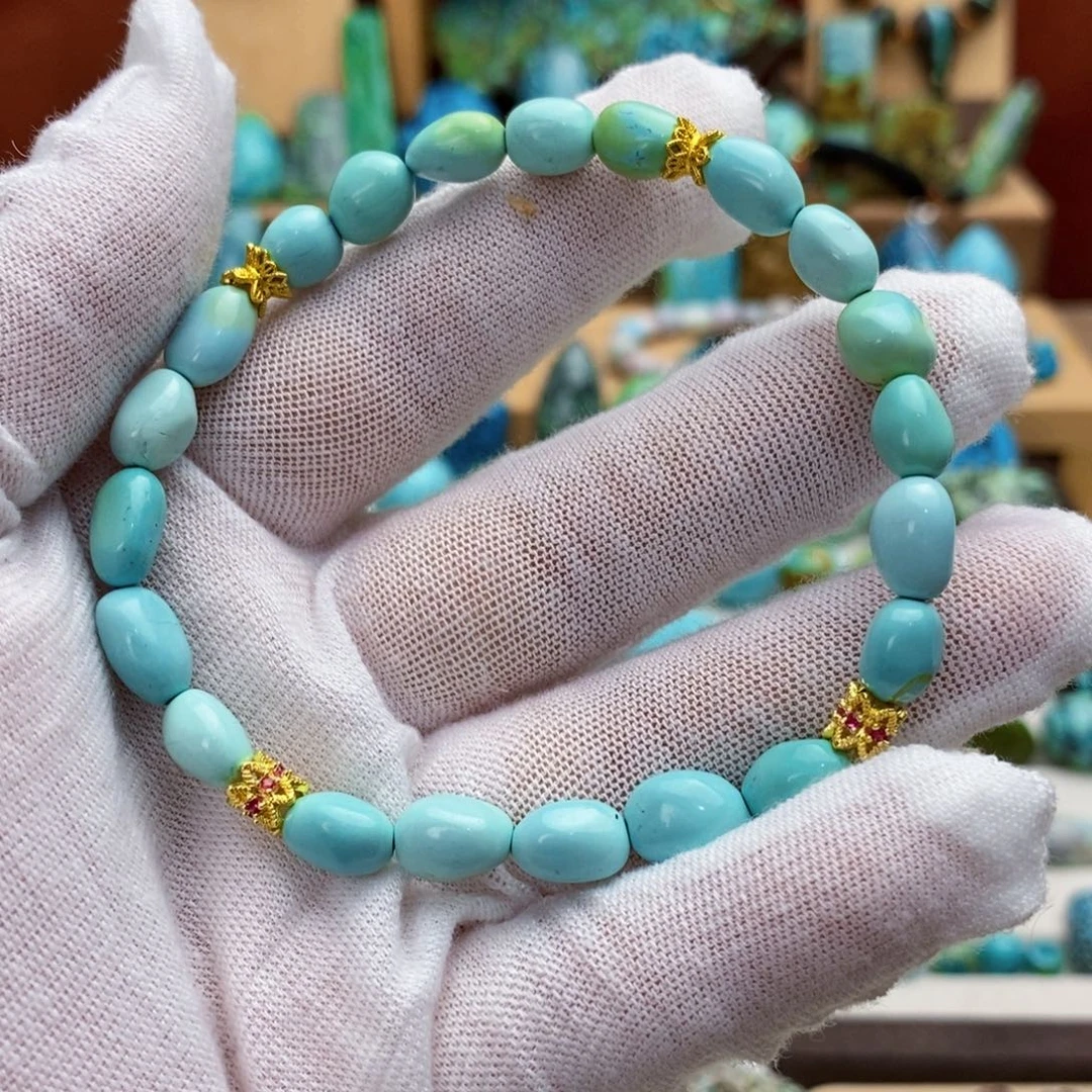 定制绿松石未镶嵌手串