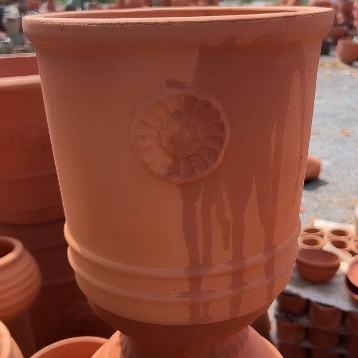 25×24 高温加厚红陶串色