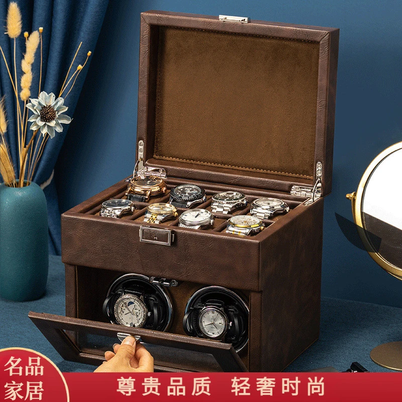新款高级机械表摇表器手表转表器现货手表收纳展示盒严选轻奢表盒