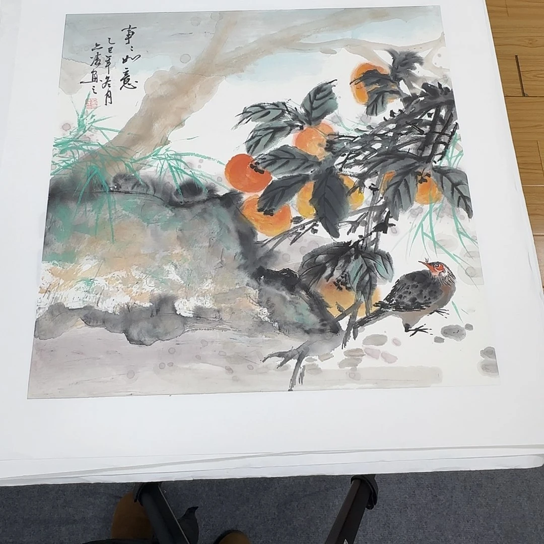 国画50*50纯手绘刘亦凌