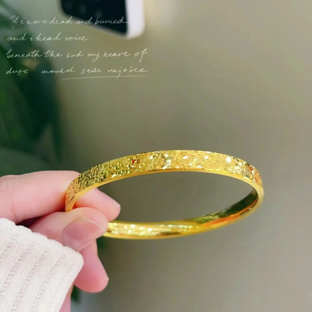 合金手镯 【碎冰冰手镯精致饰品】精雕工艺时尚百搭气质手镯女款