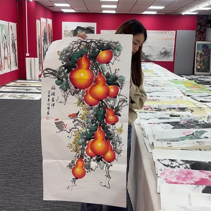 国画葫芦图画作品
