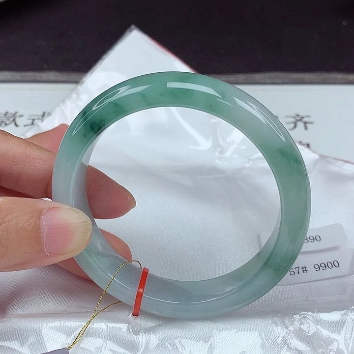 翡翠未镶嵌手镯57圈4890