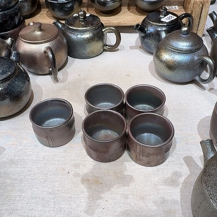 云***装壶建水紫陶紫泥柴烧杯