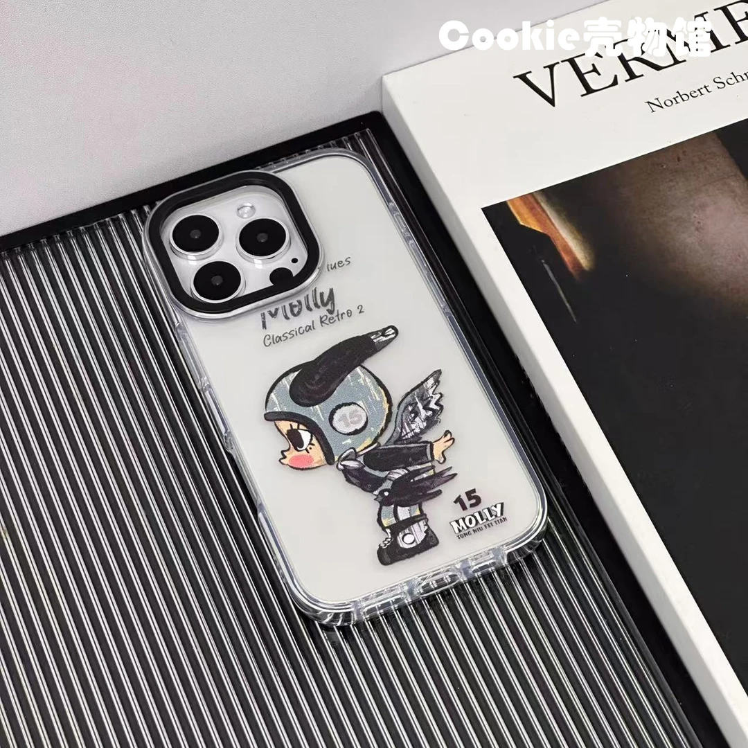 手机壳适用苹果16pro/15p泡泡设计ins高级个性潮流小众圈圈壳防摔