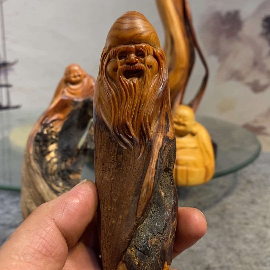 【闪购商品】柏木（崖柏）根雕木雕工艺品摆件家居手把件