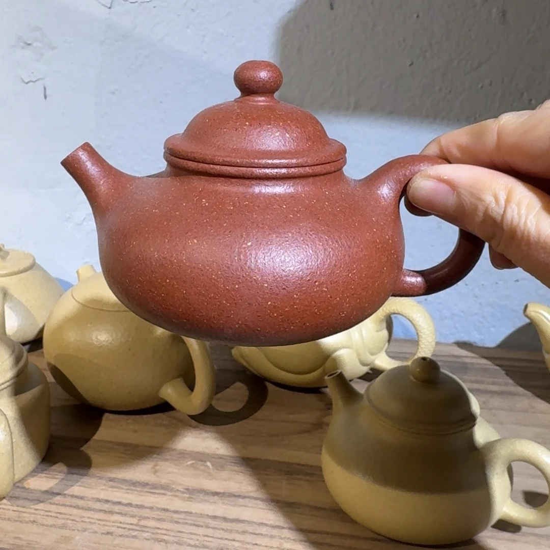段泥茶壶降坡微瑕180毫升全手