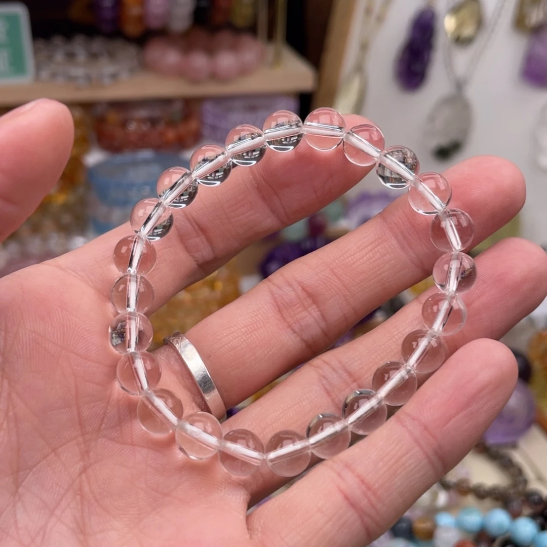 未镶嵌手链水晶白水晶