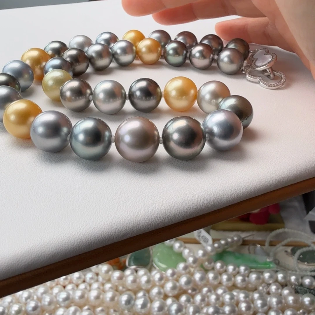 颈饰海水珍珠银S925镶嵌