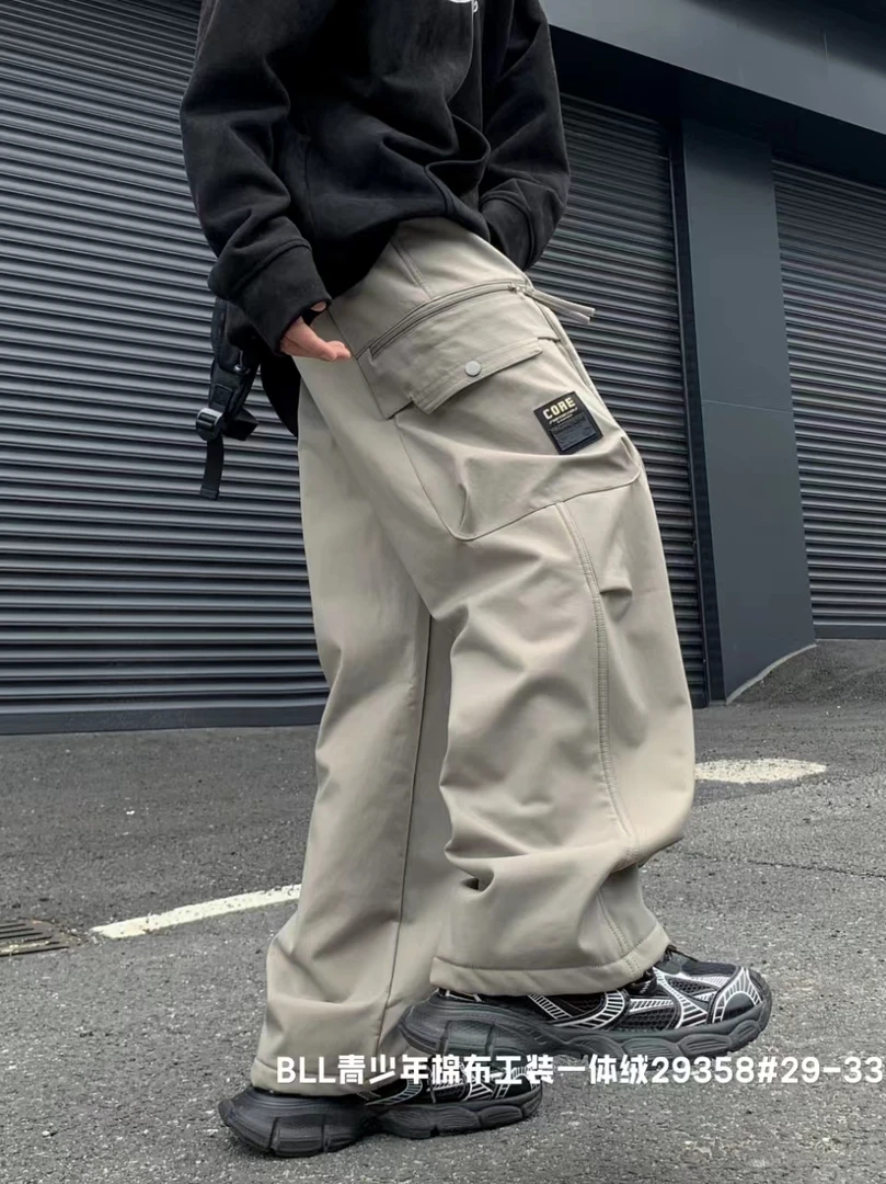 【29358】青少年加绒休闲裤
