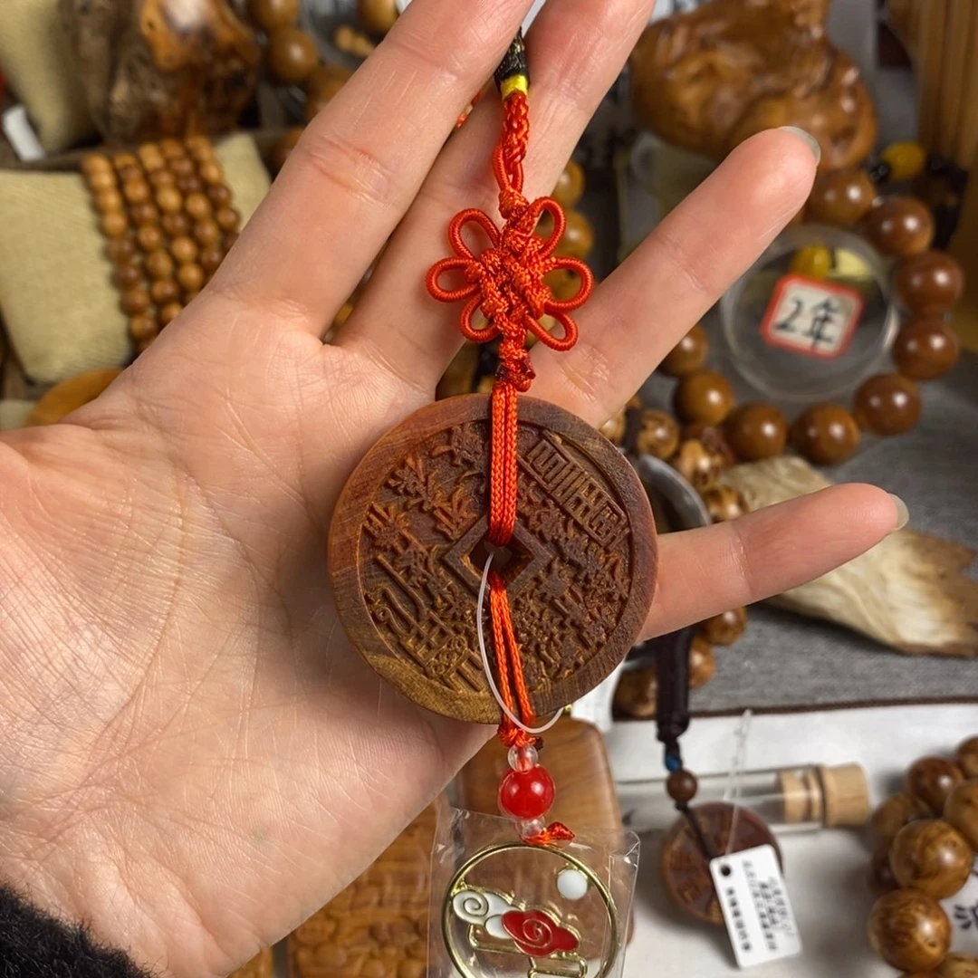 柏木（崖柏）手串/手链北太行高崖雷击骨料山鬼铜钱