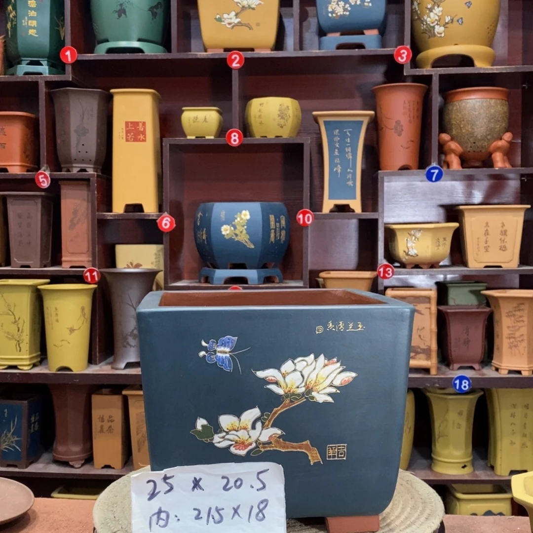 紫砂花盆紫砂花盆