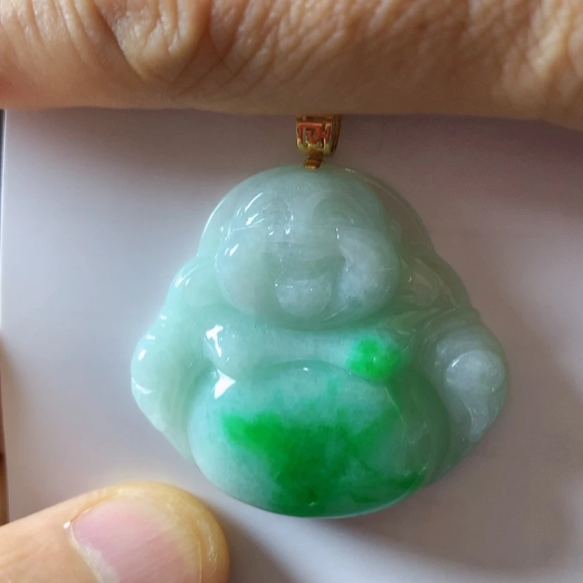 【闪购商品】吊坠(不含链)18K金镶嵌翡翠