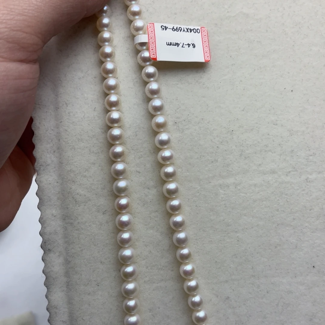 颈饰银S925镶嵌淡水珍珠