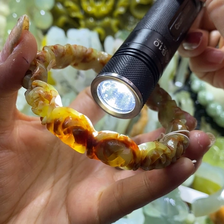 岫玉未镶嵌岫玉手镯61.62