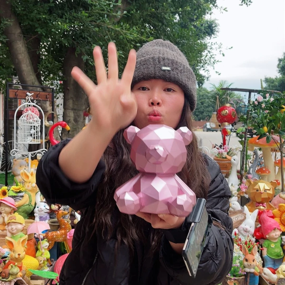 【闪购商品】无铅玻璃花园摆件&000&