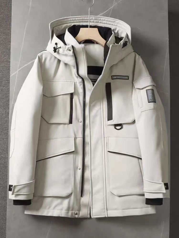 H撤柜撤标!新款石墨烯连帽加厚保暖极光鹅绒羽绒服