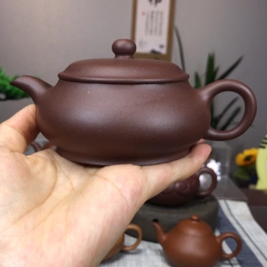 茶壶紫砂二号井紫泥175c明炉