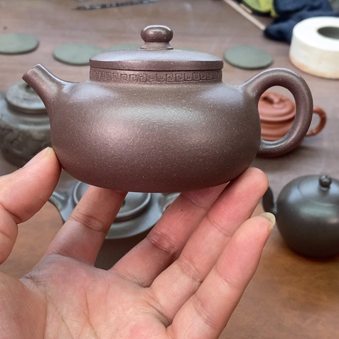 茶壶紫砂天青180 容量宜兴紫砂壶