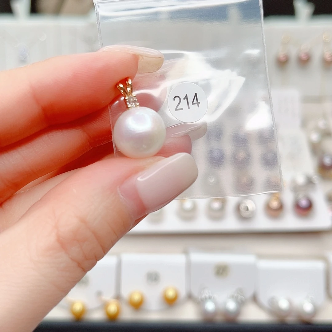 我***月合金淡水珍珠吊坠(不含链)