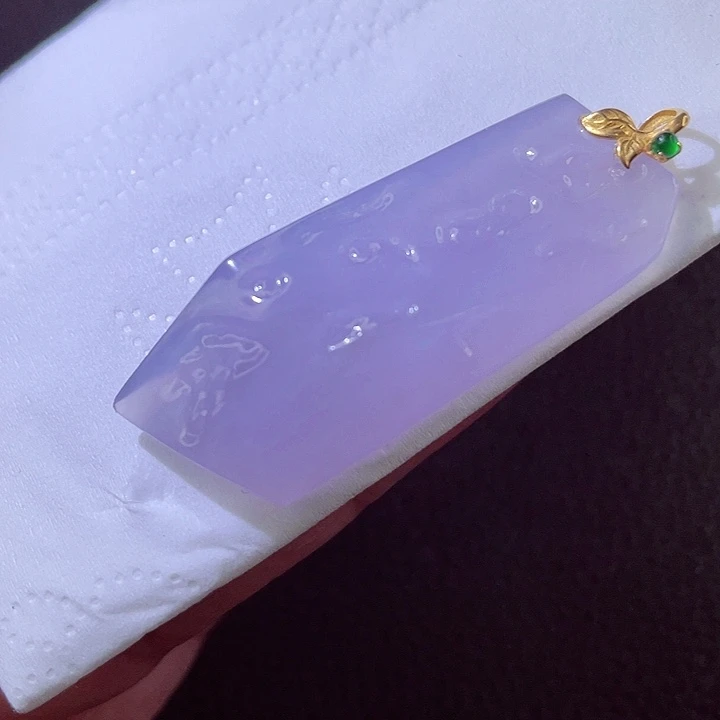 翡翠18K金镶嵌颈饰翡翠