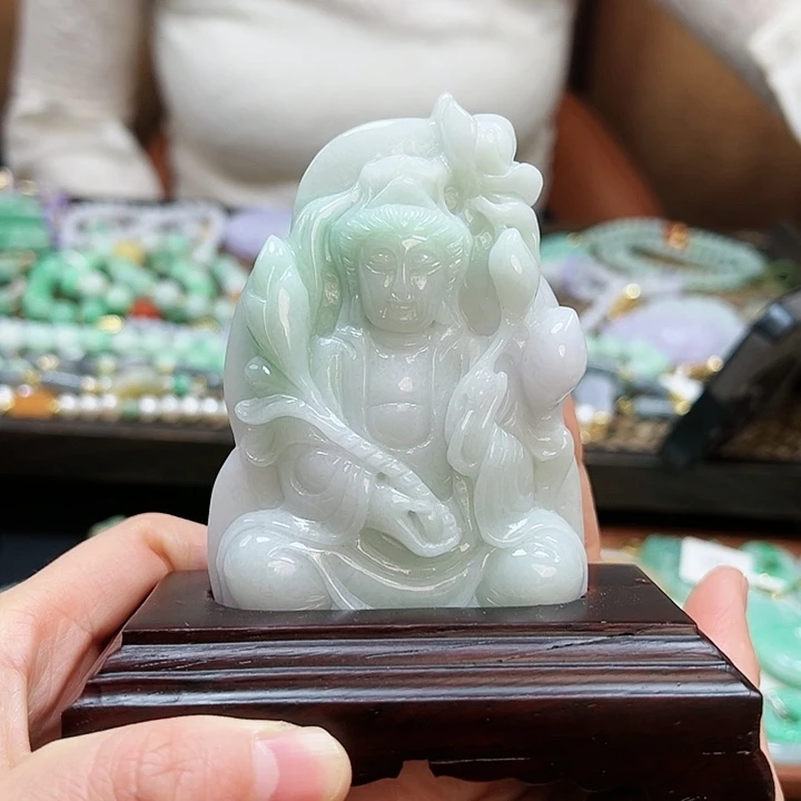 翡翠挂件未镶嵌摆件