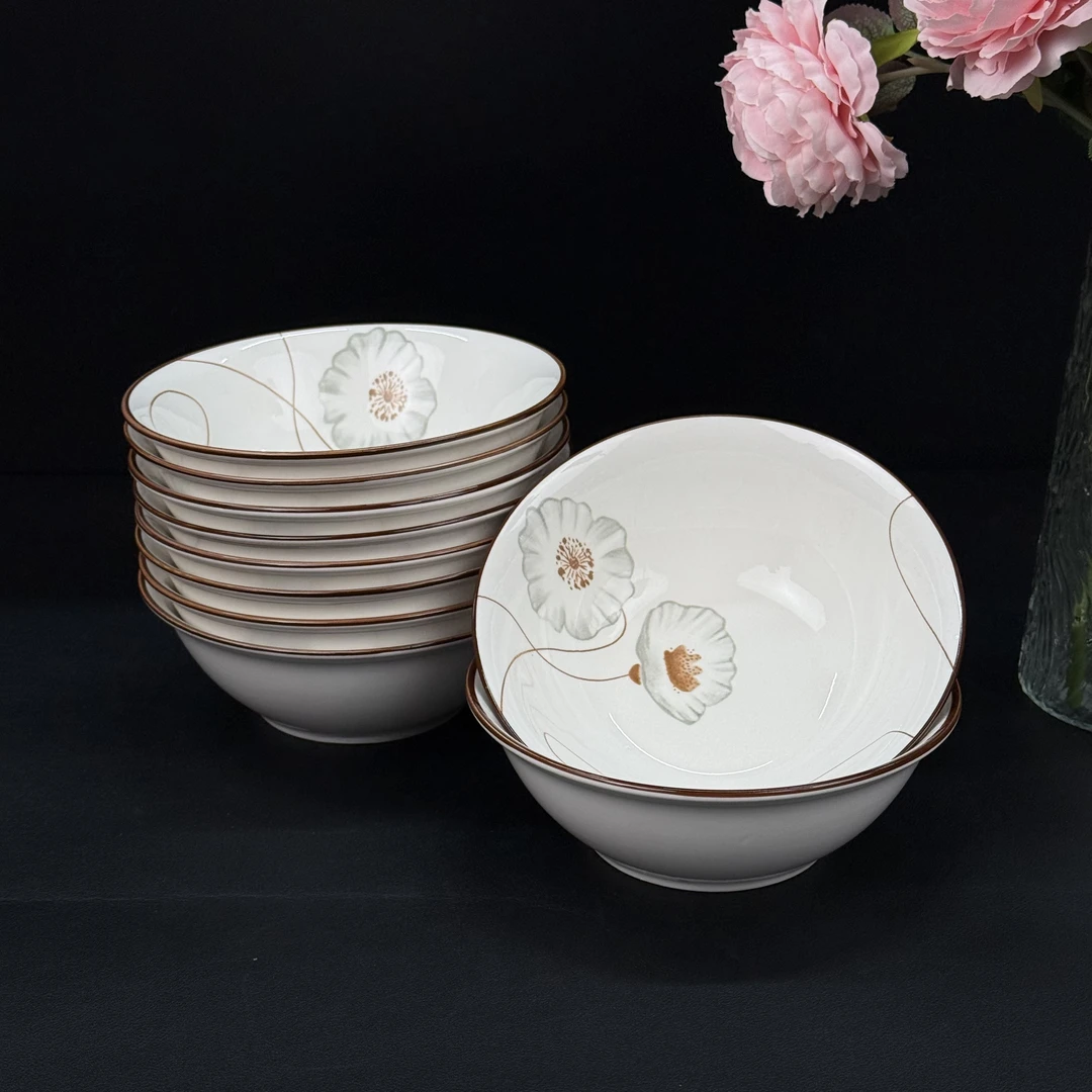 岁月静好6英寸斗碗6只装 破损补发