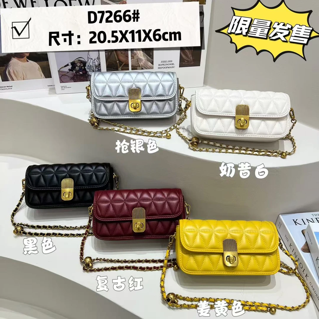 2025春夏新款潮流腋下百搭网红复古单肩斜挎包时尚女包 7266