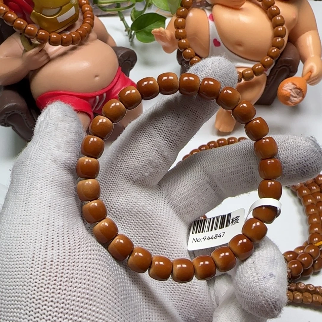 橄榄核手串/手链老挝核尖单圈8.2