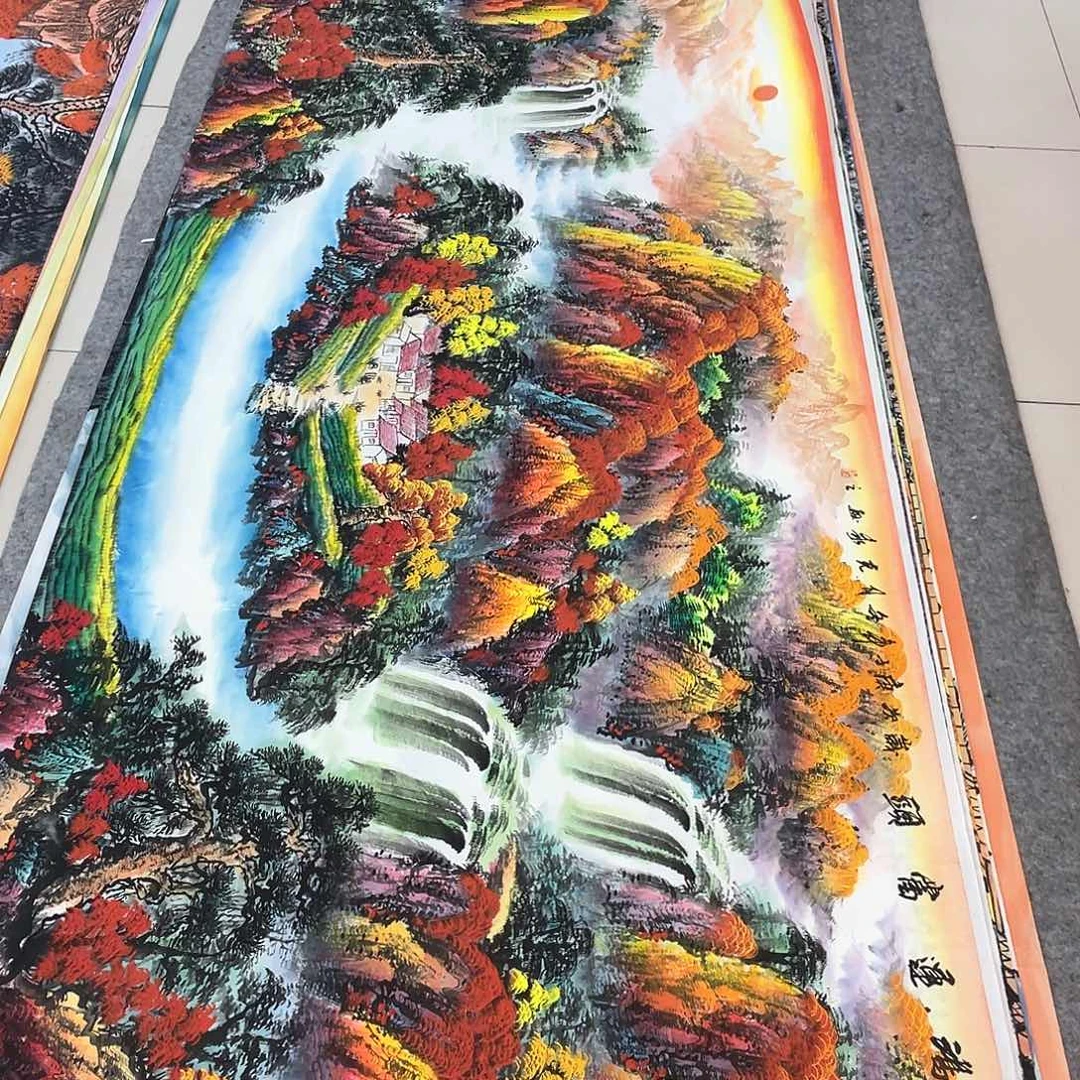 国画瑕疵不修纯手绘国画作品