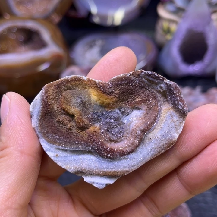 水晶珠宝半成品未镶嵌福利爱心