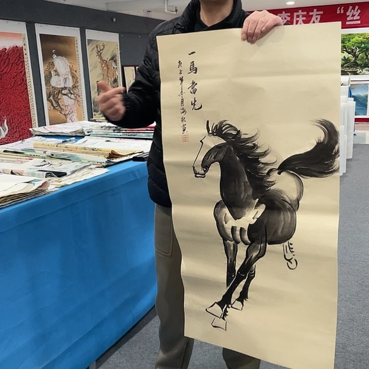 国画今天上午国画作品展示