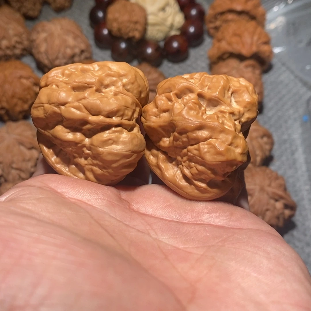 文玩核桃把件43蛤蟆头 53克