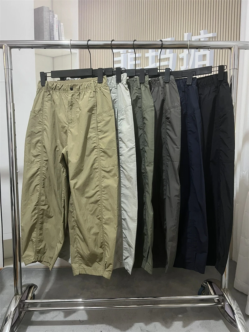 丽贝卡23135正品2025夏季新款高腰薄款速干面料气球裤八/九分裤女