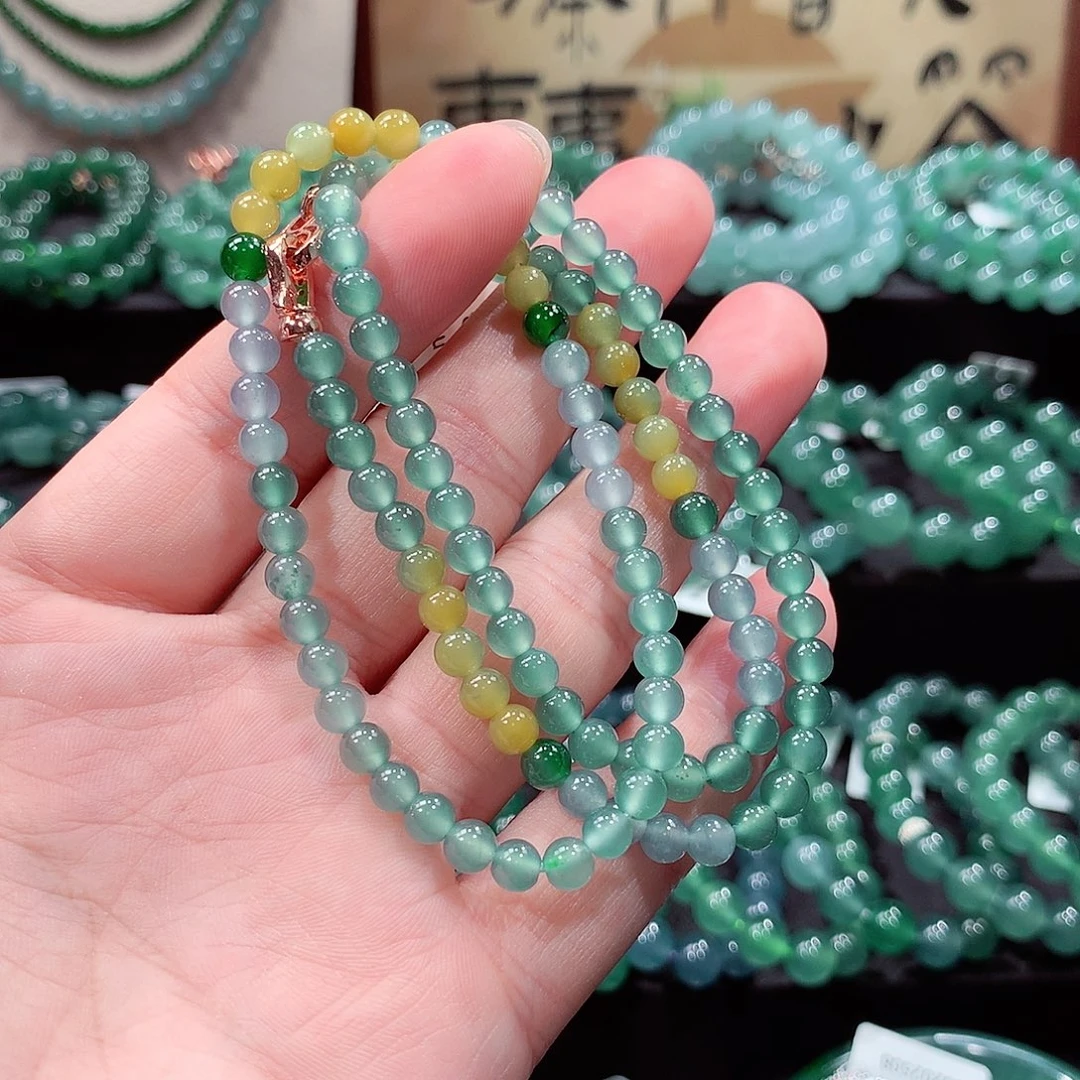 翡翠未镶嵌手链卡5.1