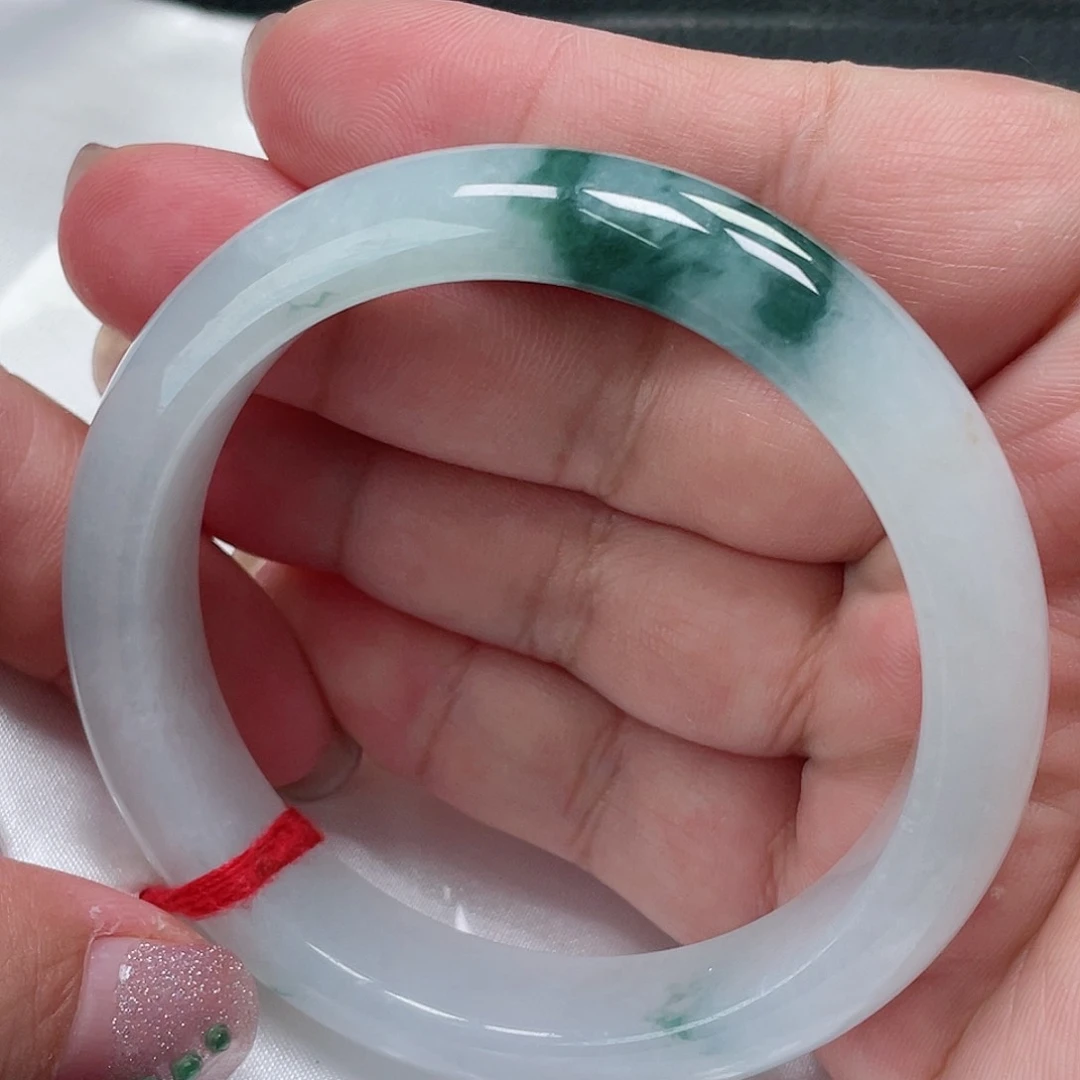 未镶嵌手镯翡翠缅甸翡翠手镯56圈