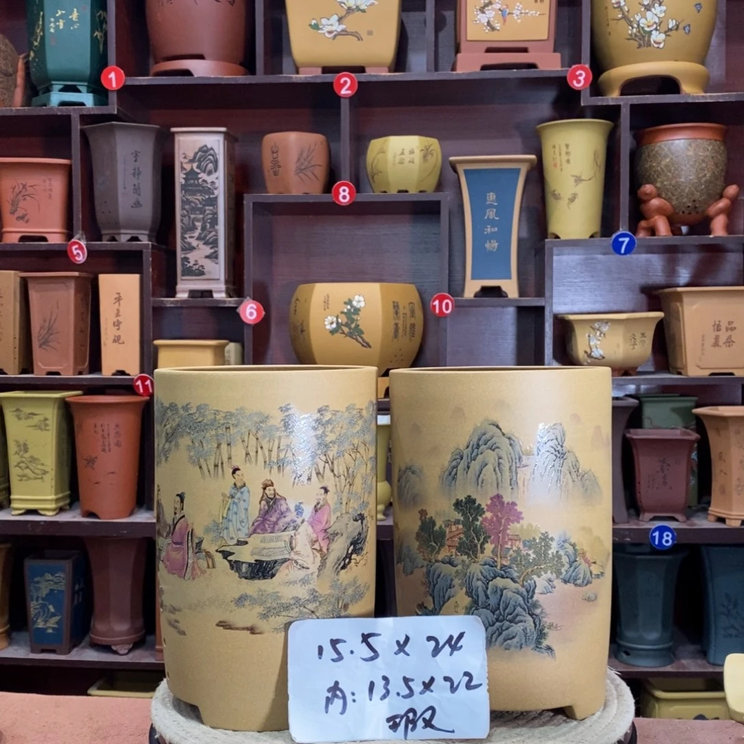 紫砂艺术紫砂花盆