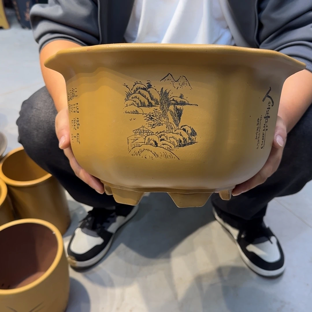 紫砂花盆口径27.15口径