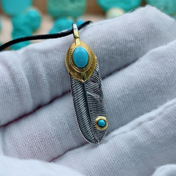 绿松石银S925镶嵌配饰