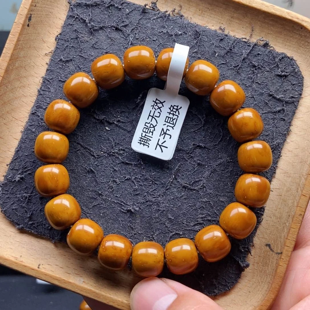 紫金鼠手串12+mm精品纯手工黄金甲近实心