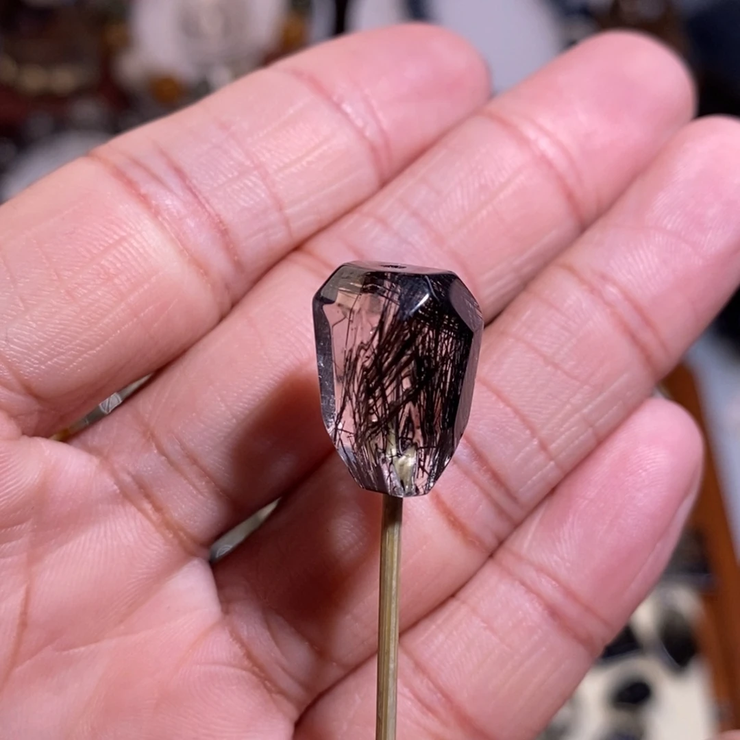 手链未镶嵌水晶黑发晶随型全透体17×12×10顺发