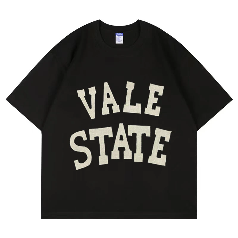 2025夏季新款【VALE】纯棉T恤圆领短袖半袖男-5632