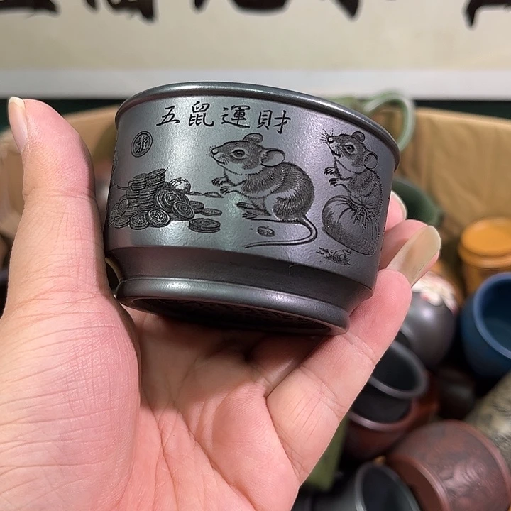 茶杯紫砂全手工紫砂主人杯