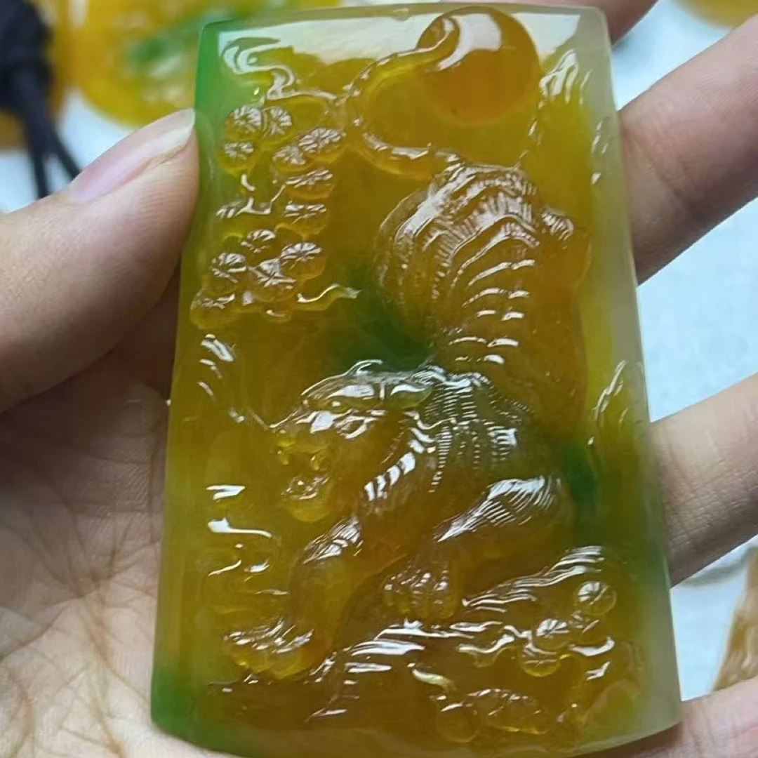 精工雕刻冰黄下山虎