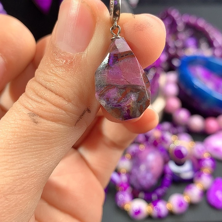 苏纪石（舒俱来）吊坠银S925镶嵌