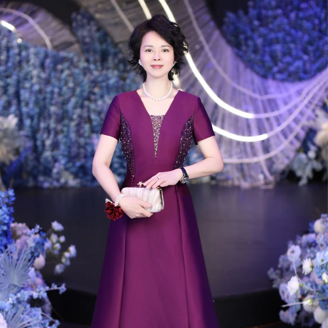 高定礼服显瘦气质高贵喜婆婆妈妈装2025新款爆款