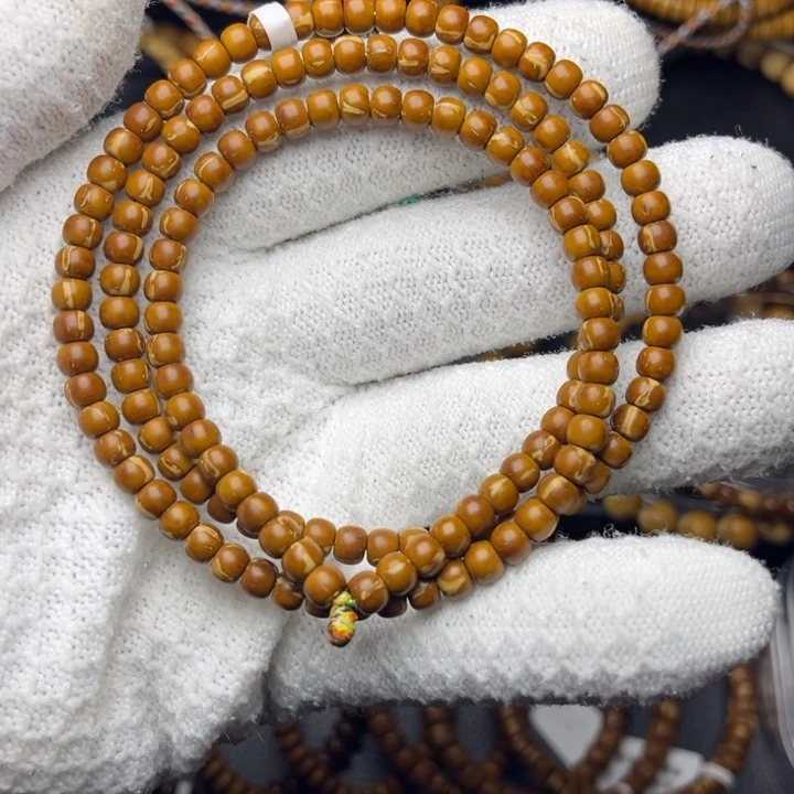 紫金鼠手串纯肉鼠尖老型火焰纹5.2尺脖挂150颗籽